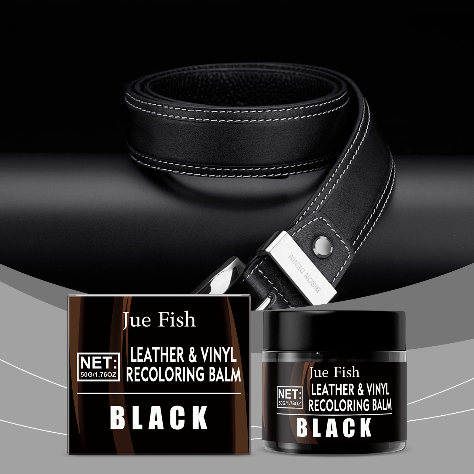 Leather Shoe Polish - 50g Siyah Deri Yeniden Renklendirme Balsamı