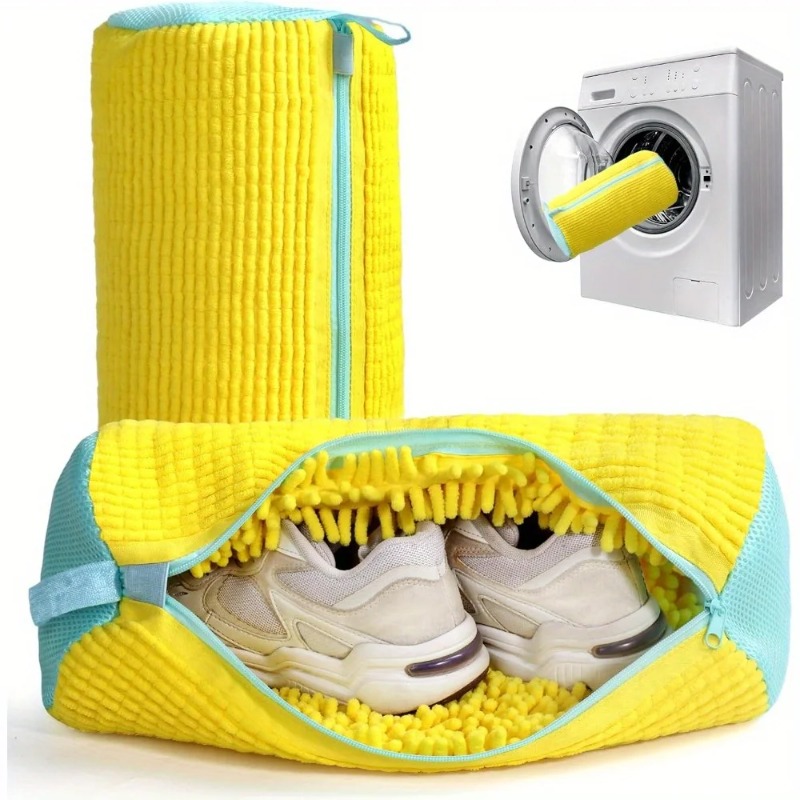 Sneaker Protector - Kalınlaştırılmış Ayakkabı Yıkama Makinesi Çantası, Fermuarlı
